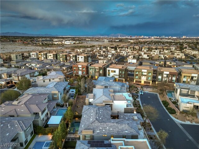 10 Sugarberry Ln, Las Vegas, NV 89135 - aerial view of residential area with a mountain backdrop