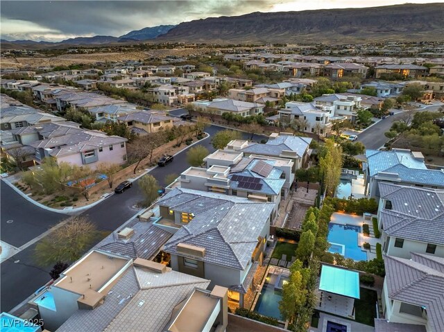 10 Sugarberry Ln, Las Vegas, NV 89135 - aerial perspective of suburban area with a mountain backdrop