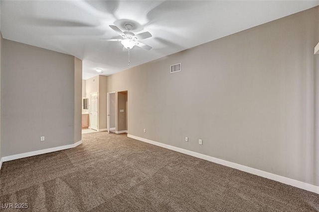 9303 Gilcrease Ave Unit 2217, Las Vegas, NV 89149 - carpeted empty room with a ceiling fan and baseboards