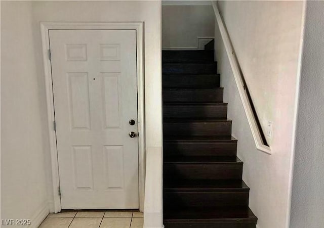 224 Wicked Wedge Way, Las Vegas, NV 89148 - staircase featuring tile patterned flooring
