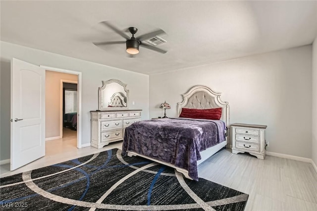 6309 Miraloma St, Las Vegas, NV 89108 - bedroom with baseboards and a ceiling fan