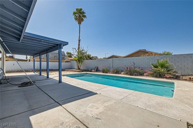 6309 Miraloma St, Las Vegas, NV 89108 - view of pool featuring a fenced backyard and a patio