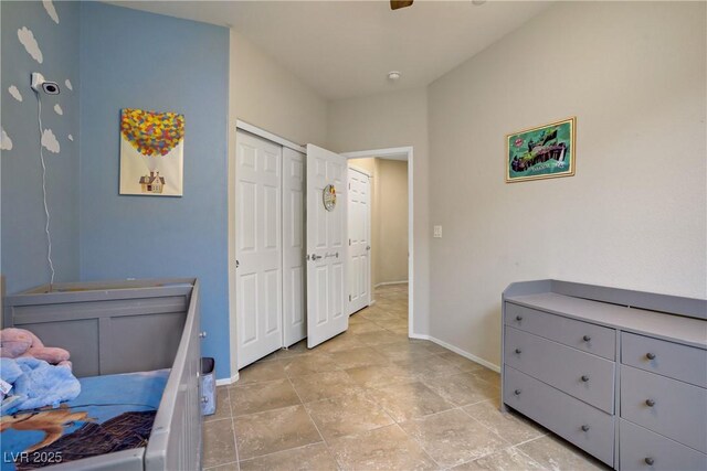 2169 Rio Rancho Pointe Pl, Henderson, NV 89002 - bedroom with baseboards and a closet