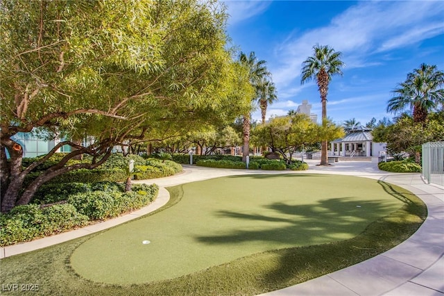 222 Karen Ave Unit 2308, Las Vegas, NV 89109 - view of home's community featuring a gazebo and an area to practice putting