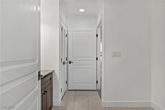 12 Strada Di Circolo -, Unit Henderson, NV 89011 - interior space featuring baseboards, light tile patterned floors, and ornamental molding