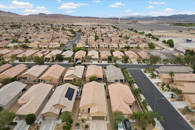 4062 Vulcan St, Las Vegas, NV 89122 - aerial view of residential area featuring a mountain backdrop