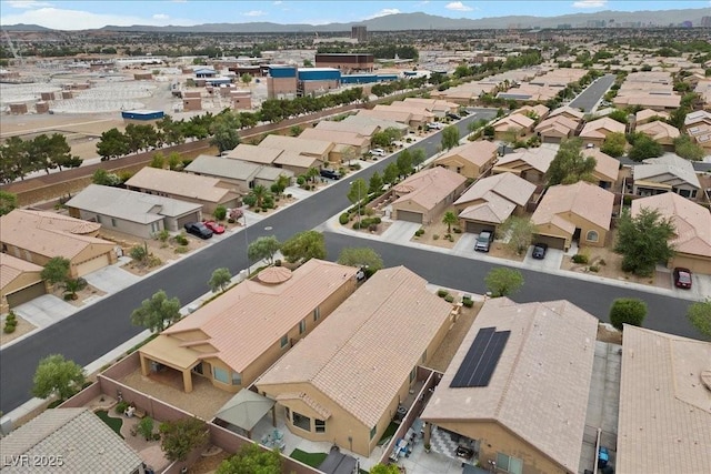 4062 Vulcan St, Las Vegas, NV 89122 - aerial view of residential area featuring a mountain backdrop