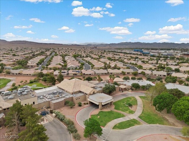 4062 Vulcan St, Las Vegas, NV 89122 - aerial view of residential area featuring a mountain backdrop