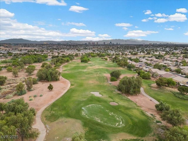4062 Vulcan St, Las Vegas, NV 89122 - aerial view of property and surrounding area featuring a mountainous background and nearby suburban area