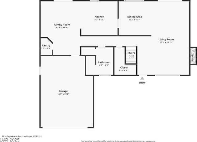 2614 Capistrano Ave, Las Vegas, NV 89121 - room layout