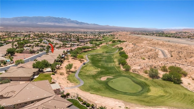 1309 Vista Del Monte Dr, Mesquite, NV 89027 - view of property location with a mountain backdrop, nearby suburban area, and a local golf course