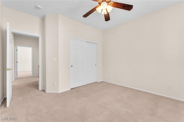 1155 Phillip Island St, Henderson, NV 89052 - unfurnished bedroom with light colored carpet, a closet, and ceiling fan