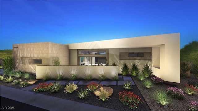 7349 Olive Creek Ct, Las Vegas, NV 89117 - view of front of house featuring stucco siding