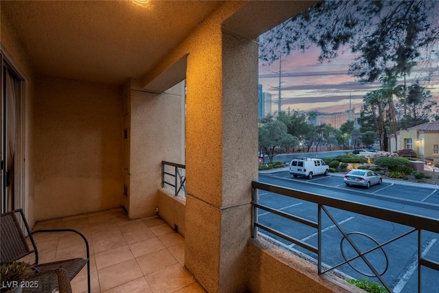 270 E Flamingo Rd Unit 131, Las Vegas, NV 89169 - view of balcony at dusk
