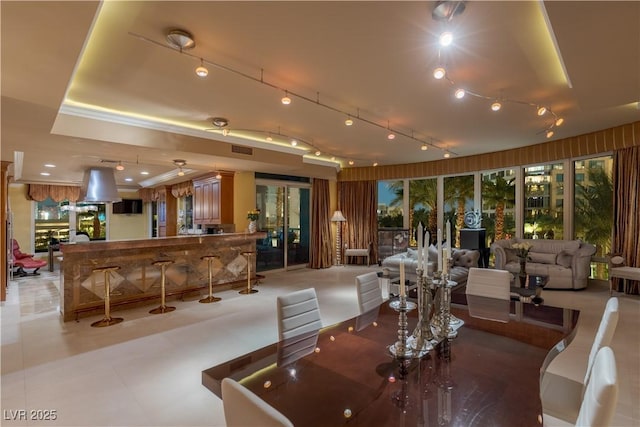 1 Hughes Center Dr Unit 308, Las Vegas, NV 89169 - dining room with track lighting