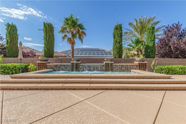 5576 Buena Martina Way, Las Vegas, NV 89141 - view of property's community with a fenced backyard and a swimming pool
