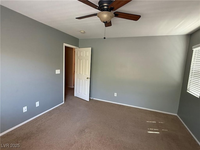 8708 Gateway Glen Dr, Las Vegas, NV 89178 - carpeted empty room with ceiling fan and baseboards