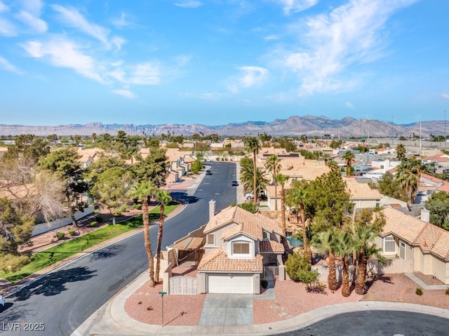 125 Firecreek Cir, Las Vegas, NV 89107 - aerial view of residential area with mountains