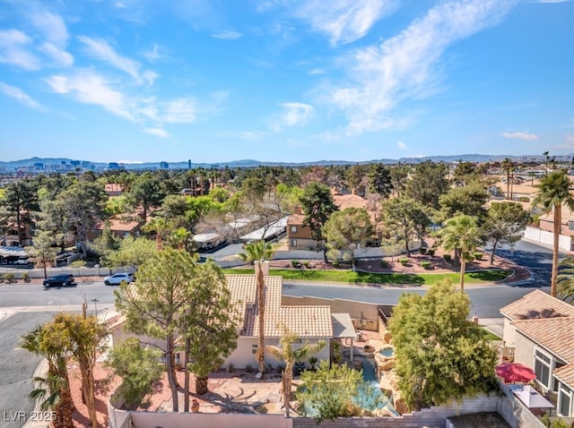 125 Firecreek Cir, Las Vegas, NV 89107 - aerial view of residential area featuring mountains