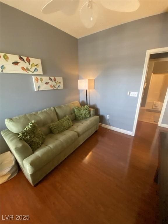 1511 Cardinal Peak Ln Unit 201, Las Vegas, NV 89144 - living area with wood finished floors and baseboards