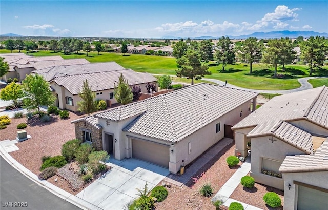 5235 E Ln Campana Dr, Pahrump, NV 89061 - aerial perspective of suburban area featuring mountains