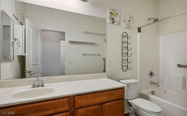5235 E Ln Campana Dr, Pahrump, NV 89061 - full bath featuring toilet, vanity, and shower / bath combination