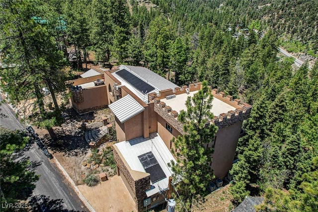 4162 Matterhorn Way, Las Vegas, NV 89124 - aerial view of property and surrounding area with a heavily wooded area