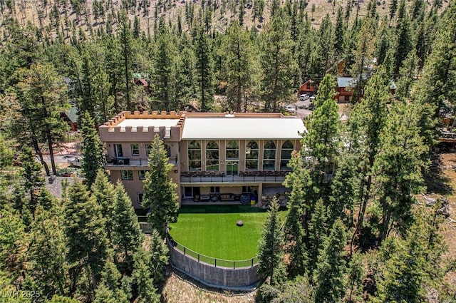 4162 Matterhorn Way, Las Vegas, NV 89124 - view from above of property featuring a forest