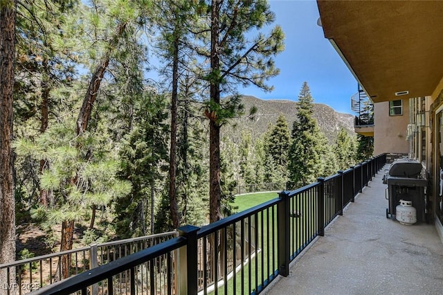 4162 Matterhorn Way, Las Vegas, NV 89124 - balcony with a grill and a mountain view