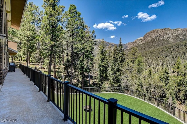 4162 Matterhorn Way, Las Vegas, NV 89124 - balcony with a wooded view and a mountain view