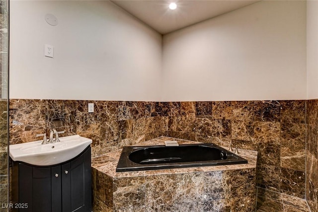 4162 Matterhorn Way, Las Vegas, NV 89124 - bathroom featuring vanity and a bath