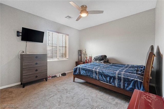7821 Red Leaf Dr, Las Vegas, NV 89131 - carpeted bedroom featuring baseboards and a ceiling fan