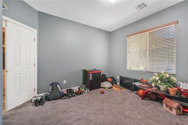 7821 Red Leaf Dr, Las Vegas, NV 89131 - game room featuring carpet floors and an office area