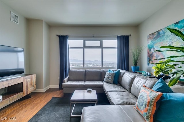 150 Las Vegas Blvd Unit 2115, Las Vegas, NV 89101 - living area with wood finished floors and baseboards