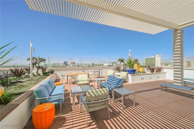 150 Las Vegas Blvd Unit 2115, Las Vegas, NV 89101 - view of patio featuring outdoor lounge area and a pergola