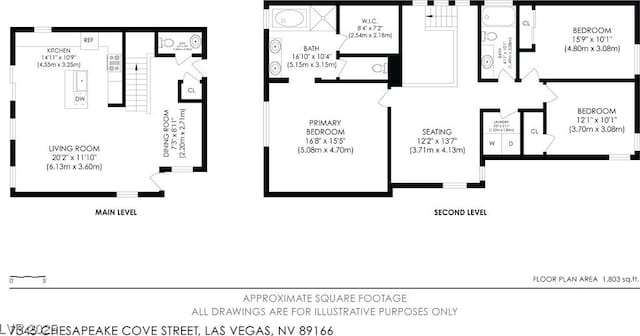 7345 Chesapeake Cove St, Las Vegas, NV 89166 - home floor plan