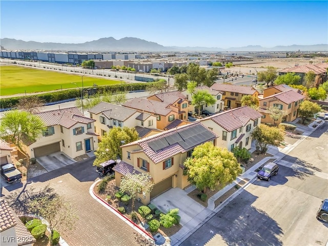 5232 Pendergrass St, North Las Vegas, NV 89081 - aerial view of residential area with a mountain backdrop