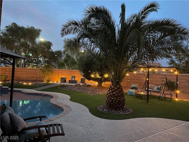 6756 Sea Swallow St, North Las Vegas, NV 89084 - view of pool featuring a patio