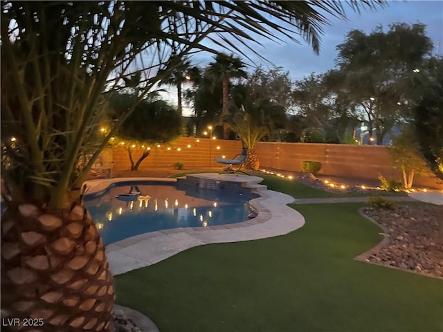 6756 Sea Swallow St, North Las Vegas, NV 89084 - view of pool featuring a fenced backyard and a patio