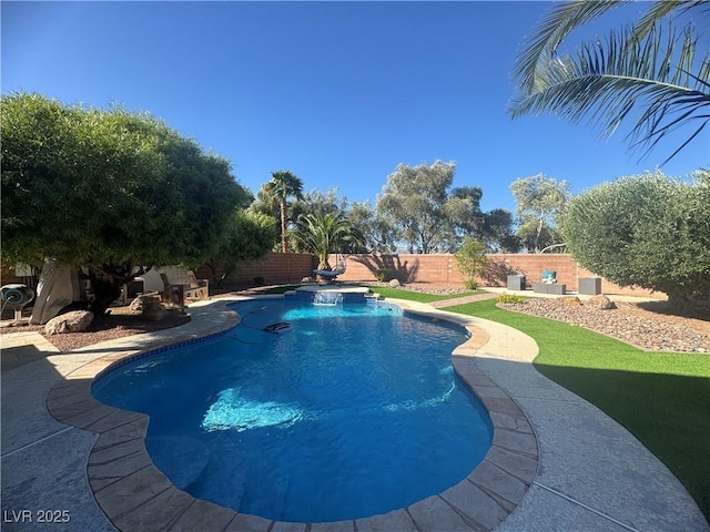 6756 Sea Swallow St, North Las Vegas, NV 89084 - view of pool with a fenced backyard and a patio