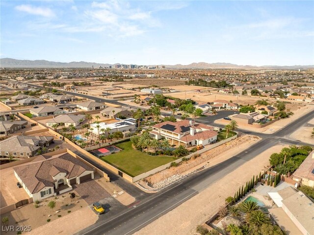 8895 S Tenaya Way, Las Vegas, NV 89113 - aerial view of residential area featuring a mountainous background