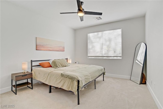 305 Napa Hills Dr, Las Vegas, NV 89144 - bedroom with light carpet and ceiling fan
