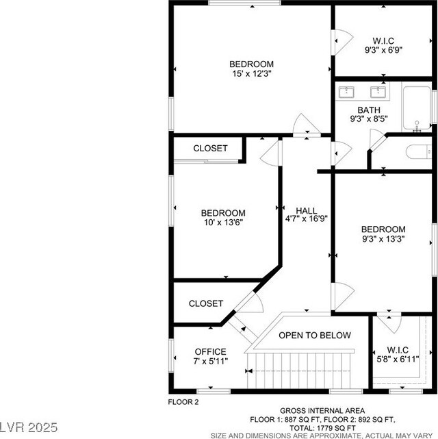 305 Napa Hills Dr, Las Vegas, NV 89144 - view of property floor plan
