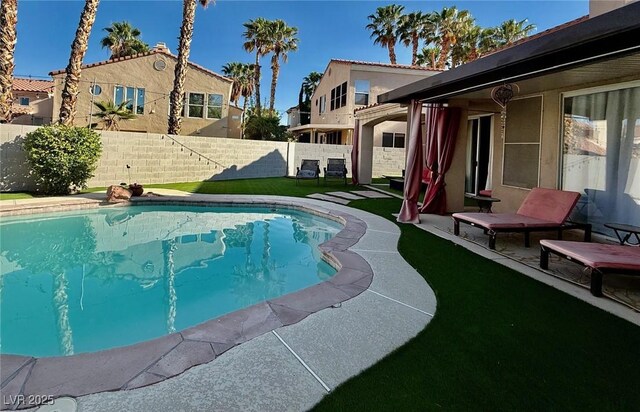 1704 Cordoba Canyon St, Las Vegas, NV 89117 - view of swimming pool with a patio area
