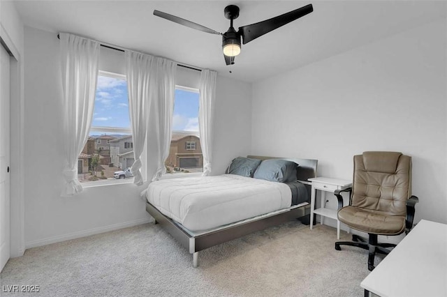 10292 Fragrant Apple Ct, Las Vegas, NV 89141 - carpeted bedroom featuring ceiling fan and baseboards