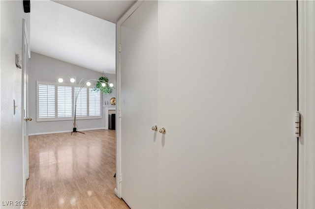 8450 Alta Dr Unit 204, Las Vegas, NV 89145 - hall with light wood-type flooring and baseboards