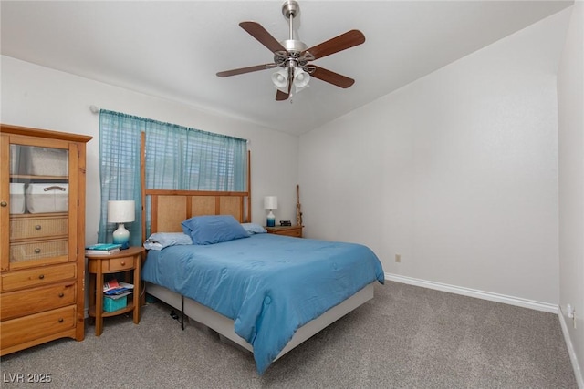 1835 Banaba Ln, Las Vegas, NV 89156 - bedroom featuring carpet flooring, baseboards, and a ceiling fan