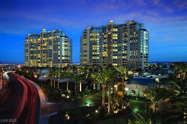 9101 Alta Dr Unit 1203, Las Vegas, NV 89145 - property at dusk with a city view