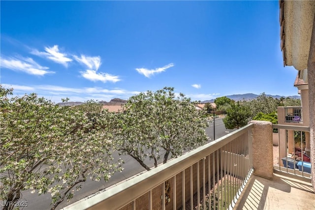 8775 Traveling Breeze Ave Unit 102, Las Vegas, NV 89178 - balcony with a mountain view