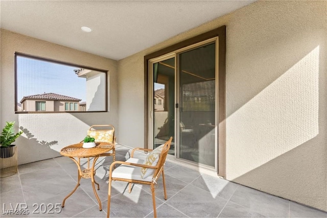 2407 Ridgeline Wash St, Las Vegas, NV 89138 - view of patio / terrace featuring a balcony